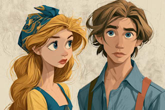 do disney cartoon portrait