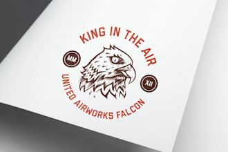 design a powerful and professional eagle logo