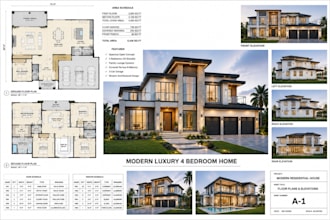 redraw architectural plans mep adu site plan in autocad from sketchs, PDF images