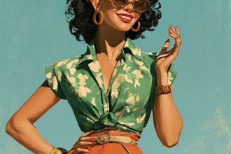 make a pin up girl and pin up girl illustration