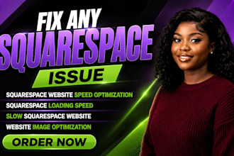 speed up squarespace website, optimize images and fix technical SEO speed