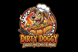 create creative and good looking hot dog logo design
