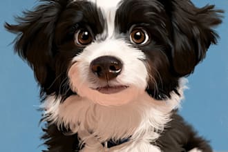 pet portrait into cute disney style
