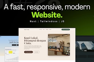 build a fast, responsive landing page with nuxt and tailwindcss