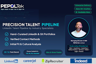 do candidate sourcing and build custom linkedin talent db