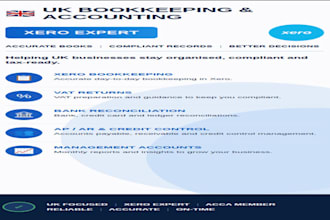 be your xero expert for UK bookkeeping and accounting