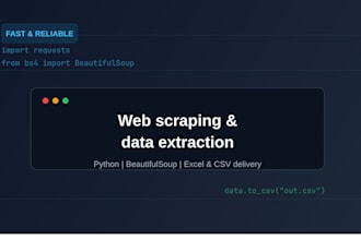 build a custom python web scraper