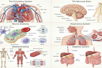 create scientific illustrations and medical figures