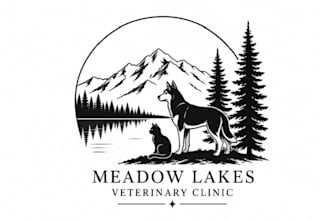 create graceful and fantastic veterinary clinic logo design