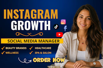 be instagram manager social media marketing manager content for wellness beauty