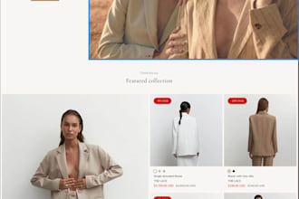 design or redesign a modern ecommerce website