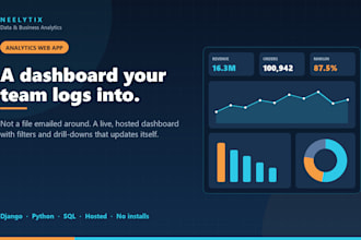 build a custom web dashboard for your business data