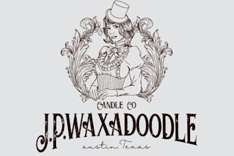 create a beautiful handmade candle logo