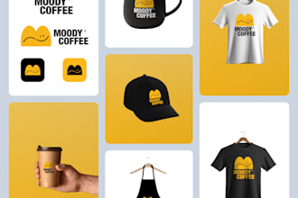 design logo and complete branding kit with brand identity
