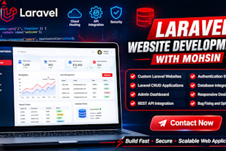 develop a professional laravel crud application  clean and responsive design