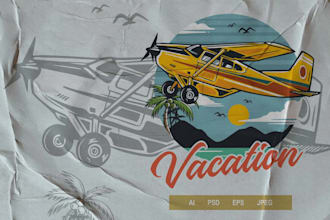 create a stunning travel and vacation logo design