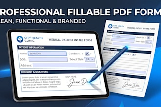 design and create professional fillable interactive pdf forms