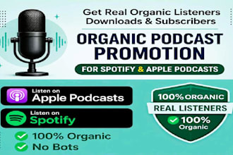 promote your podcast on spotify and apple podcasts organically