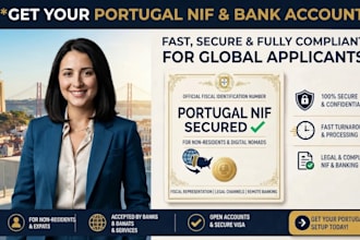 handle your complete portugal nif and remote bank account opening