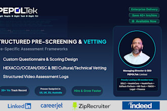 deliver pre screened, vetted candidates ready to interview