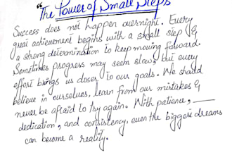 handwritten notes and assignment