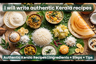 create authentic kerala recipes with ingredients and steps