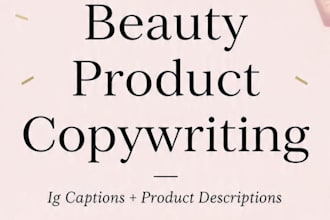 write SEO beauty product description and amazon listing
