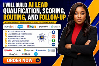 build lead ai qualification, scoring, follow up with hubspot zoho pipedrive ghl