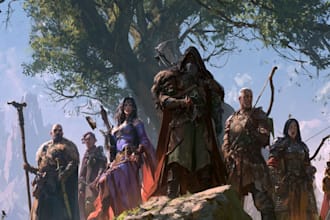 illustrate your entire dnd party in high fantasy style