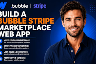 build bubble stripe marketplace web app