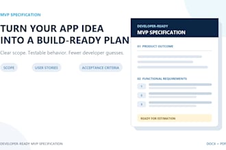 turn your app idea into a developer ready mvp specification
