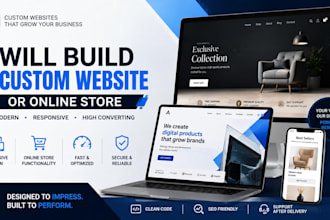 build a custom online store or landing page for your business