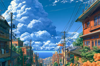 draw anime background and environment art