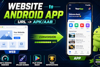 convert your website or web app to professional android app