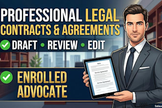 draft, review, and edit legal contracts, agreements, and documents