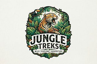design a wild and creative jungle logo