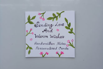 write elegant handwritten letters, notes, and greeting cards