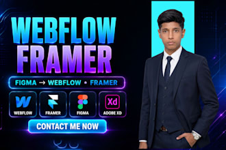 be your webflow developer, figma to webflow or framer expert