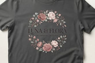 design a stylish tshirt logo for your brand
