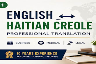 professionally translate english to haitian creole