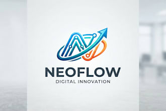design a modern internet logo for your brand