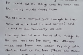 anything with my beautiful handwriting