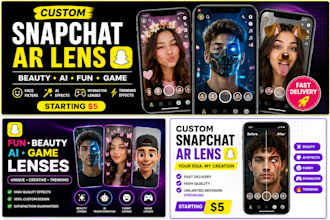 create a unique and engaging snapchat lens for you