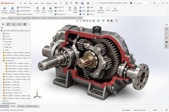 do 3d cad design, 3d modeling and solidworks design
