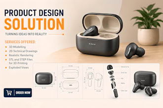 do 3d cad mechanical design, drawings and 3d cad modeling in solidworks