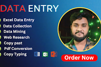 do expert data entry copy paste and typing