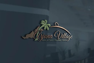 design a rustic village logo for farm, countryside, rural and community