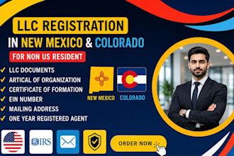 setup new mexico and colorado llc in USA in 48 hours