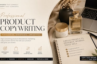 write persuasive product descriptions and copy