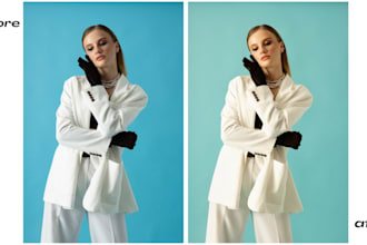 retouch full body fashion photos